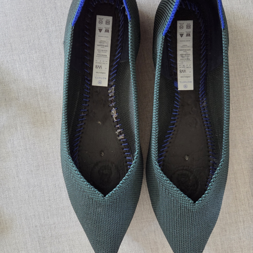 Rothy's Emerald Green Women's Shoes - Picture 2 of 4